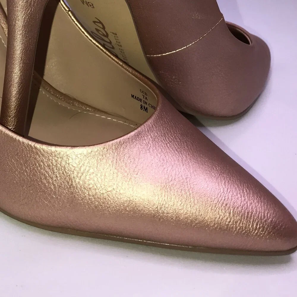 Charles by Charles David Leather Rose Gold Pumps SIZE 8 - Picture 6 of 9